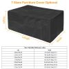 210D Waterproof Outdoor Furniture Cover Windproof Dustproof Patio Furniture Protector Oxford Cloth Garden 106.29x70.86x35.03 inch
