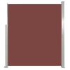 Patio Retractable Side Awning 63"x118" Brown