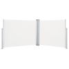 Retractable Side Awning Cream 66.9"x393.7"