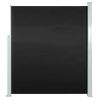Retractable Side Awning 63"x196.9" Black