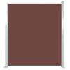 Retractable Side Awning 63"x196.9" Brown
