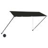 Retractable Awning with LED 118.1"x59.1" Anthracite