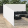 Retractable Side Awning Cream 66.9"x393.7"