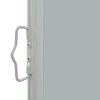 Patio Retractable Side Awning 23.6"x118.1" Gray