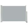 Patio Retractable Side Awning 23.6"x118.1" Gray