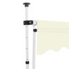Manual Retractable Awning 137.8" Cream