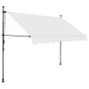 Manual Retractable Awning with LED 98.4" Cream