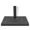 Parasol Base Resin Square Black 26.5 lb