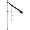 Manual Retractable Awning 157.5" Orange and Brown