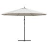 Cantilever Umbrella 137.8" Sand White