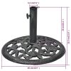 Umbrella Base Cast Iron 26.5 lb 19"