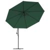 Cantilever Umbrella 137.8" Green