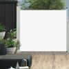 Patio Retractable Side Awning 39.4"x118.1" Cream