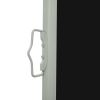 Patio Retractable Side Awning 39.4"x118.1" Black