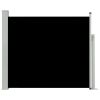 Patio Retractable Side Awning 39.4"x118.1" Black