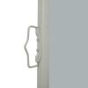 Patio Retractable Side Awning 39.4"x118.1" Gray
